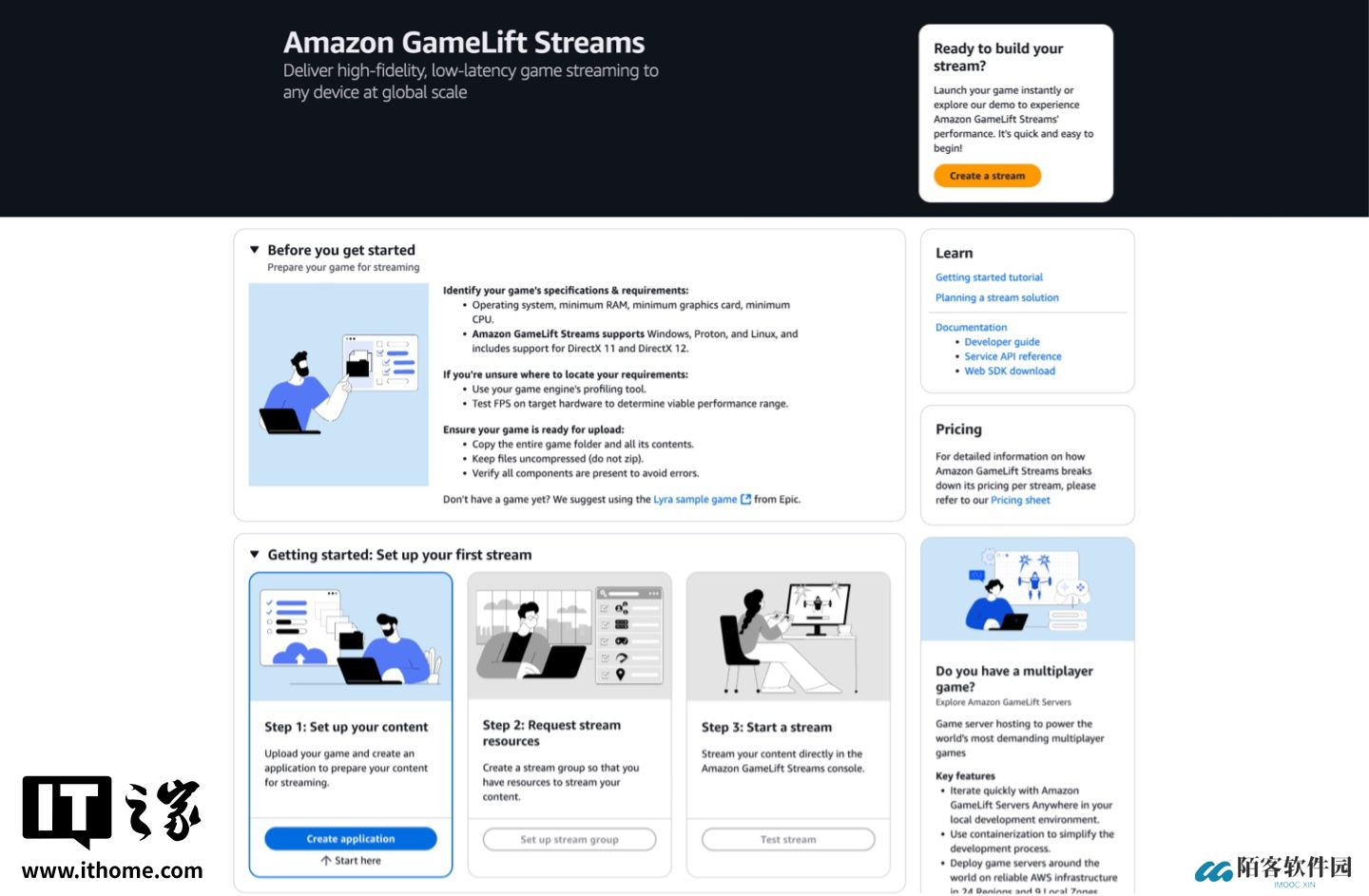 亚马逊 AWS 推出 GameLift Streams 云游戏部署方案：无需修改源码、一键“上云”